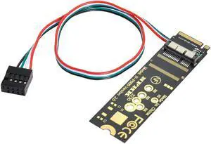 6 Pin + 12 Pin WiFi Wireless Card to M.2 NGFF Key-M NVME SSD Adapter for BCM94360CD BCM94360CS BCM943602CS BCM94360CS2