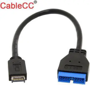 USB 3.1 Front Panel Header to USB 3.0 20Pin Header Extension Cable 20cm for ASUS Motherboard