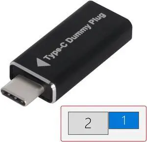 CY Virtual Display Adapter USB-C Type-C DDC EDID Dummy Plug Headless Ghost Display Emulator 1920x1080p@60Hz CY Virtual Display Adapter USB-C Type-C DDC EDID Dummy Plug Headless Ghost Display Emulator 1920x1080p@60Hz