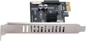 5Gbps Socket & USB 2.0 to PCI-E 1X Express Adapter Type-E USB 3.1 Front Panel