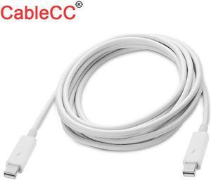 For MacBook 2013 2014 2015 Thunderbolt Port to Thunderbolt Male to Male Data Video Cable White(200 cm)