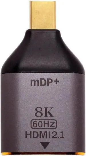 Mini DP DisplayPort 1.4 Source Male to HDTV 2.0 Display 8K 60hz UHD 4K Female Monitor Connector Adapter