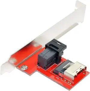 4.0 PCI-Express Mini SAS SFF-8087 to SAS HD SFF-8643 PCBA Female Adapter With Bracket 4.0 PCI-Express Mini SAS SFF-8087 to SAS HD SFF-8643 PCBA Female Adapter With Bracket