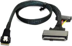 U.2 U2 SFF-8639 to Slimline SFF-8654 4i NVME PCIe SSD Cable for Mainboard SSD 750 p3600 p3700 M.2 U.2 U2 SFF-8639 to Slimline SFF-8654 4i NVME PCIe SSD Cable for Mainboard SSD 750 p3600 p3700 M.2