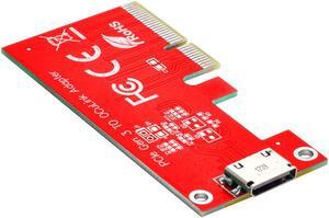 SFF-8611 Adapter PCIe SSD Express 4.0 x4 to Oculink PCI-E 3.0 External SFF-8612