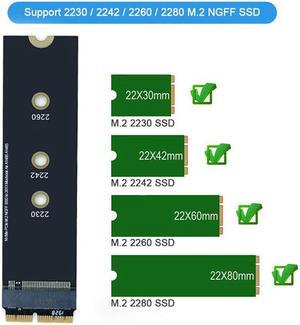M.2 PCIE NVME NGFF SSD Convert Adapter Card for 2013-2017 Year MacBook Air 1466 1465 A1398 A1502 for Apple SSD Adapter