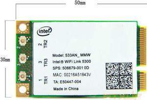 Wifi link card for Intel 5300agn 5300 533AN_MMW Dual Band 450Mbps Mini PCi-E 802.11a/b/g/n Wireless Card for dell acer asus