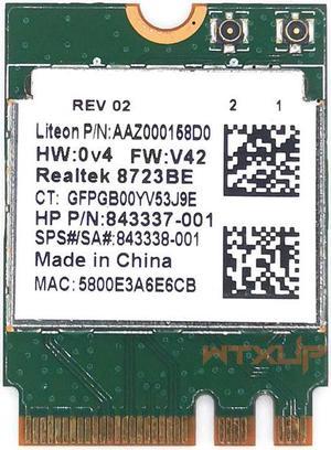 Wireless Adapter for Realtek RTL8723BE 802.11n WiFi Card Bluetooth 4.0 NGFF card SPS 843338-001 300Mbps