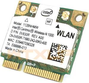 802.11 b/g/n wlan adapter for Intel Centrino Wireless-N link 1000 112BNHMW Half Mini PCIE Wifi Card 300Mbps