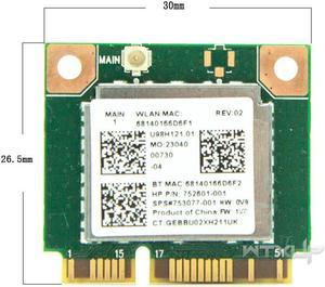 Wifi 300Mbps+Bluetooth 4.0 MINI PCI-E Card For RTL8723BE SPS 753077-001 WIFI Network Card for Hp 470 455 450 445 440 G2