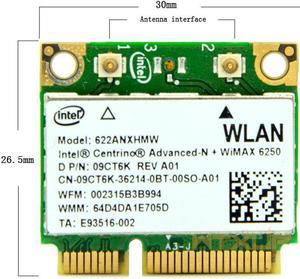 Dual Band 2.4Ghz&5Ghz wifi Wireless Adapter 6250an for Intel Centrino Advance-N 622ANXHMW Mini PCI-E Network card Dual Band 2.4