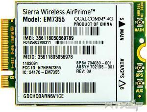 Gobi5000 Sierra Wireless Airprime EM7355 LTE EVDO/HSPA WWAN NGFF unlock 4G Module SPS 704030 for HP Elitebook 820 840 850 G1 14