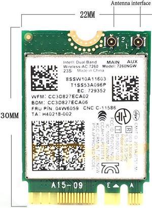 Dual Band for Intel Wireless-AC 7260 7260AC WiFi+BT 4.0 CARD For Lenovo T440 T440S X240S FRU 04W6059 2.4G/5G NGFF wifi ADAPTER