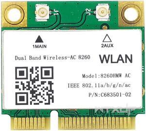 Wireless-AC 8260 Dual Band mini PC-E PCIe WIFI CARD for intel 8260AC 802.11ac 2x2 WiFi + Bluetooth BT4.2