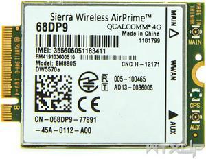 Unlocked Sierra Wireless AirPrime EM8805 DW5570e 68DP9 C26 WWAN 4G Card LTE HSPA+ NGFF Module 001 for HP ProBook 455 470 640 BCM