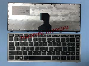 FOR Lenovo Z400 Z400A P400 Z400T US Silver Frame Keyboard Laptop KEYBOARD