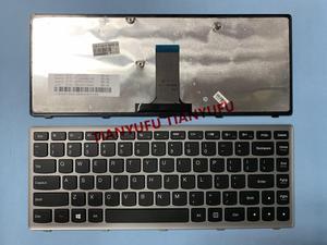 FOR Lenovo IdeaPad Z410 G400s G405s Flex 14 S410P 25213531 V-142929BS1 US SILVER FRAME Keyboard Laptop KEYBOARD