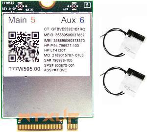 4G Module LT4120 LTE T77W595 150Mbps WWAN M.2 4G Modem + 2 antenna for HP Probook/EliteBook 840 850 820 745 G3