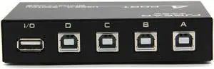 USB 2.0 4 Ports Share Switch Switcher Selector Box Hub Sharing Switch Adapter For PC Scanner Printer Accessory