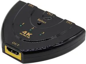 3 Port HDMI-compatible Switch 3x1 video Switcher Splitter HD Port for HDTV 1080P Video for PC Laptop TV