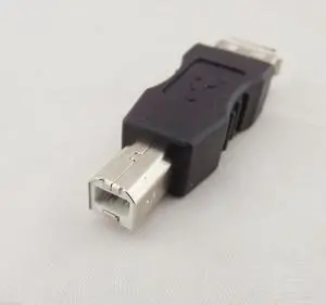 FOR 1Pcs USB 2.0 Type A Female To USB B Male Adapter Gender Changer Connector Converter