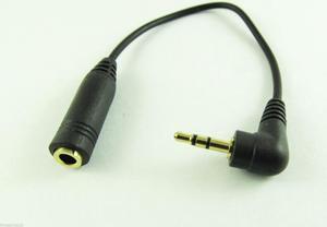 FOR 1pc 2.5mm Male To 3.5mm Female Stereo Earphone Audio Converter Headphone Cable 15cm
