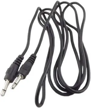 FOR 1pc 3.5mm 1 Male Mini Plug To Male Monaural Mono Audio Extension Cable Nickel 5ft 3ft