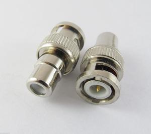 OIAGLH 10pcs BNC Male Plug to RCA Female Jack Straight Coaxial Cable RF Adapter Connector