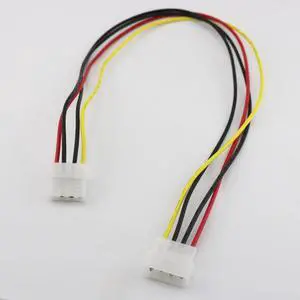 FOR 10pcs 50cm/1.5ft IDE 4 PIN Molex Male Power to LP4 Female Jack Adapter Extension Connector Cable