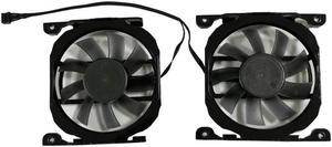 OIAGLH 2Pcs/Set CF-12815B/S GPU Video Cooler Fan For PNY GTX 760 Graphics Card As Replacement