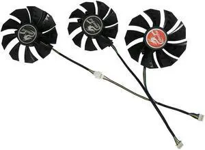 OIAGLH 3Pcs/Set 75MM*1+85MM*2 GPU Cooler For GeForce RTX 3070 NB-V VGA Graphics Card As Replacement