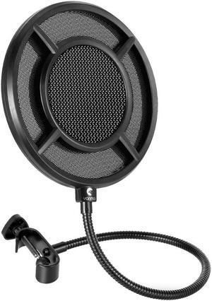 OIAGLH With Gooseneck Mic Accessories Replacement Live Streaming Double Mesh Recording Studio Noise Reduction Audio Microphone Filter