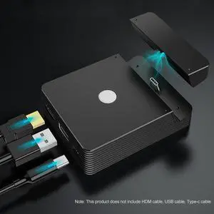 OIAGLH Station Durable Replacement Compact Type-C USB TV Dock Charger Adapter Portable Stand Gaming Black Compatible For Switch