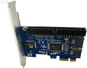 FOR Desktop PCI-E to SATA2.0 raid card PCIe to dual SATA + IDE 40pin hard disk controller adapter
