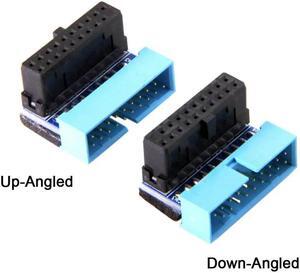 FOR USB 3.0 20pin Extension for Adapter for USB3 Motherboard Up Angled Down Angled 90 Degree Male to Female