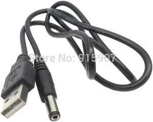 FOR 80cm USB 2.0 A Type Male to 5.5 x 2.5mm DC 5V Power Plug Barrel Connector Cable