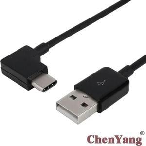 FOR USB 2.0 Male to 90 Degree Right Angled Type C USB-C Male Cable 20cm for Tablet Mobile Phone