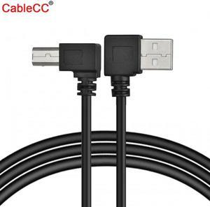 FOR Printer Cable 50cm 100cm A Male Usb 2.0 Angled 90 Degree Left To