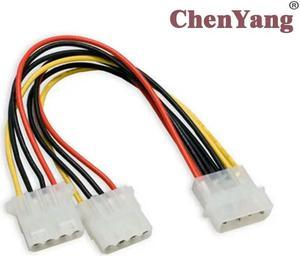 FOR Extension Cable Splitter Power Supply Hard Disk 10cm Ide 4p To Dual A