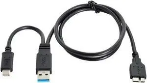FOR USB-C USB 3.1 Type-C USB 3.0 Type-A Host to Micro USB 3.0 Target Data Cable for Disk