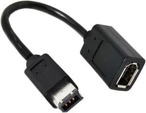 FOR Firewire 400 to 400 Cable 20cm IEEE 1394 6Pin Female Extension Data Video Capture Card 1394a 6Pin Male