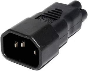 FOR IEC 320 for Adapter 3 Poles Socket C14 to Plug Micky C5 Straight Extension Power for Adapter