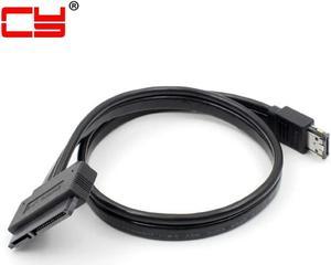 FOR SATA 22Pin to Dual Power 12V 5V eSATAp Power ESATA USB 2.0 Cable for 2.5 3.5 Hard Disk Drive 50cm