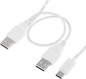 FOR USB C Extension Cable Type C Extender Cord USB-C to USB A Extra Power Data Y Cable for Cell Phone Hard Disk USB Type C Cable