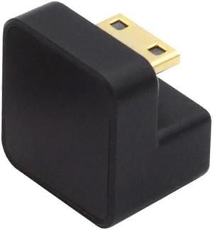 FOR 360 Degree Down UP Opposite U Shape Back Angled Mini HDTV 1.4 Male to HDTV Female Extension for Adapter Converter