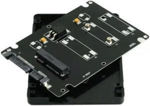 FOR Mini PCI-E mSATA SSD to 2.5 SATA Hard Disk Enclosure Case Converter for Adapter Blacm Color