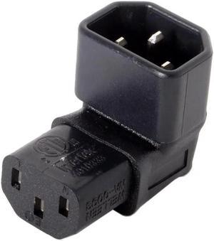 FOR IEC Male C14 to Up Direction Right Angled 90 Degree IEC Female C13 Power Extension for Adapter