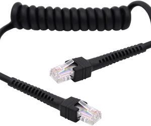 FOR Lan Ethernet Network Patch Cord 100cm RJ45 Cat6 8P8C UTP Stretch Coiled Cable Male to Male