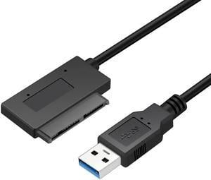 FOR 10cm USB 3.0 to Micro SATA 7+9 16 Pin 1.8 90 Degree Angled Hard Disk Driver SSD for Adapter Cable