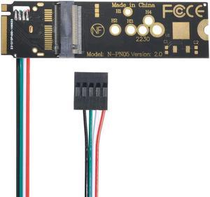 FOR NGFF A/E-Key WiFi Card to M.2 NGFF Key-M NVME SSD for Adapter for AX200 Wifi 6 5.1